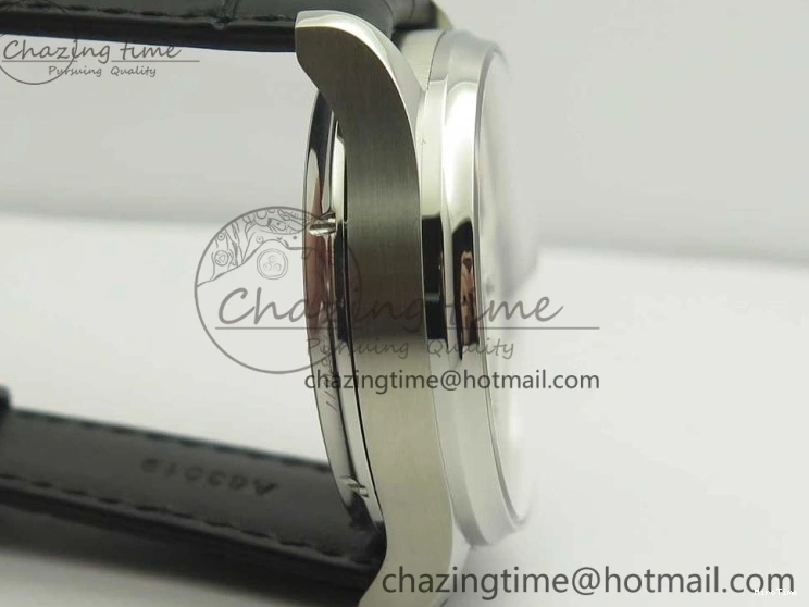 MIROTIME 0426 Upgraded Portuguese Flying Tourbillon SS White Dial 2 Sub Dials on Black Leather Strap 7161